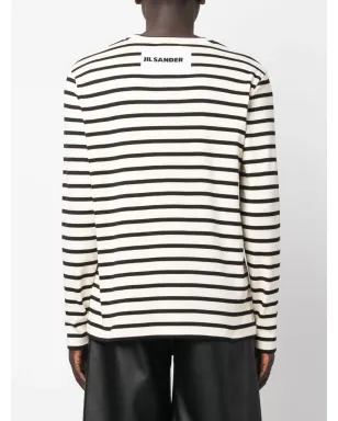 Jil Sander 長袖ストライプ柄スウェットシャツ - サムネイル4