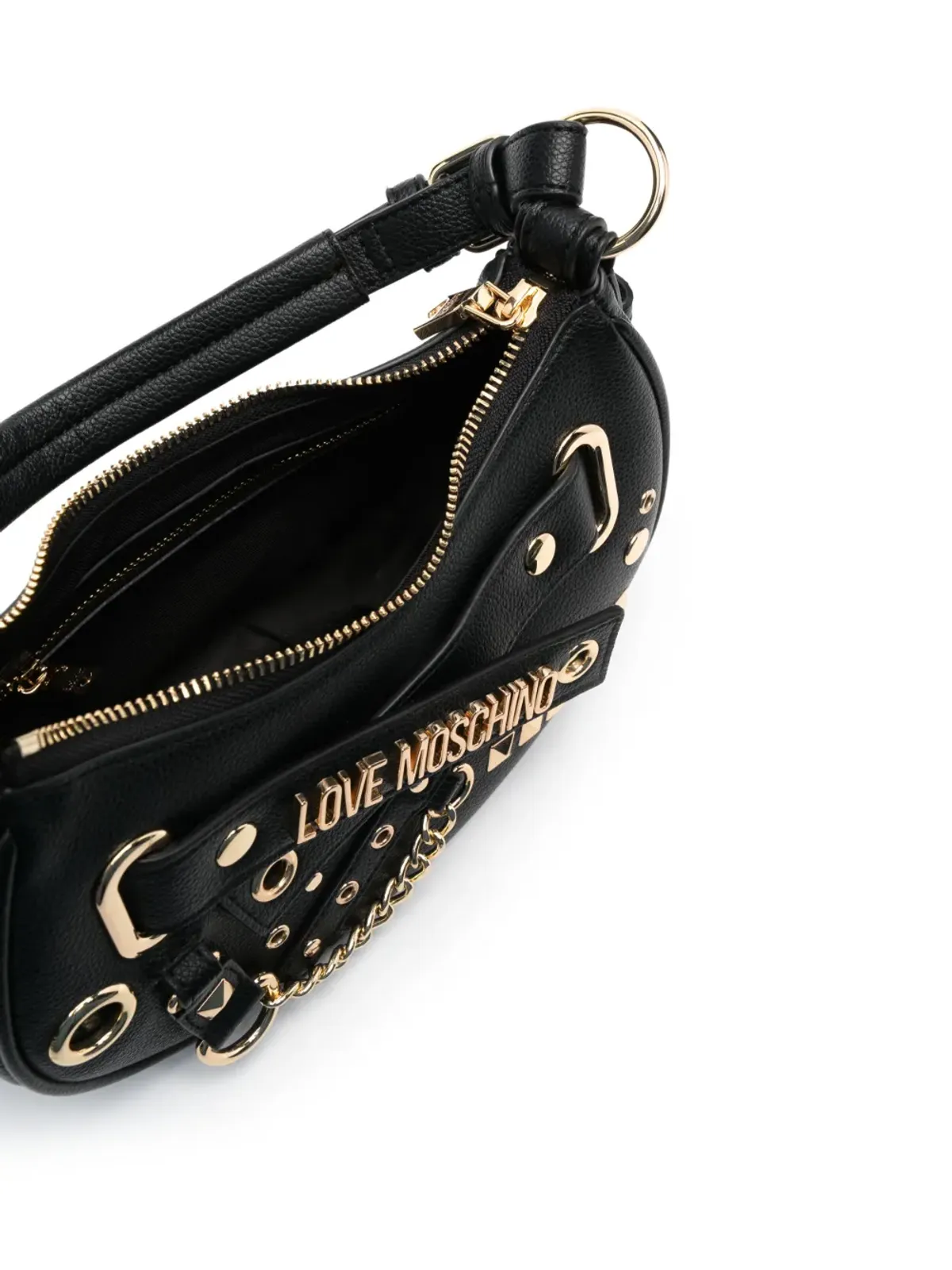 Love Moschino ロゴプレート付きショルダーバッグ - 画像5