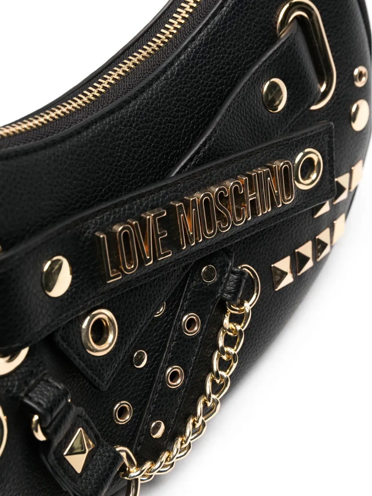 Love Moschino ロゴプレート付きショルダーバッグ - 画像4