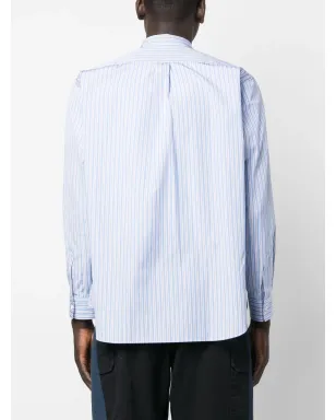 Comme Des Garçons Shirt ストライプ長袖シャツ（ブルー） - サムネイル4
