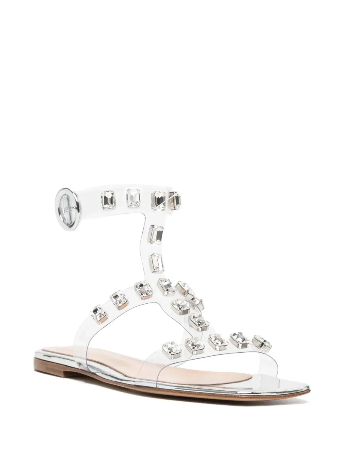 Gianvito Rossi クリスタルエンベリッシュド サンダル - 画像2