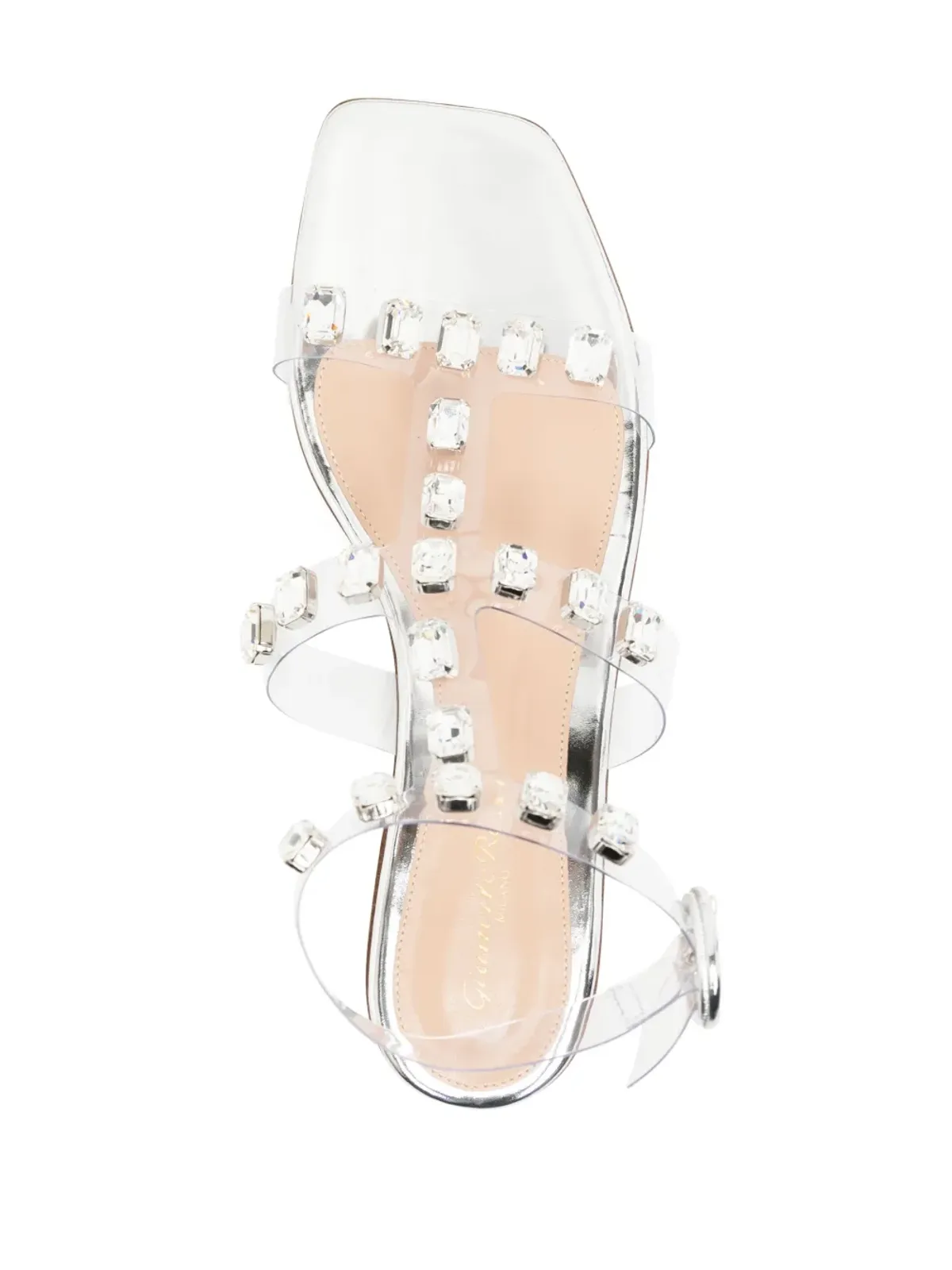 Gianvito Rossi クリスタルエンベリッシュド サンダル - 画像4