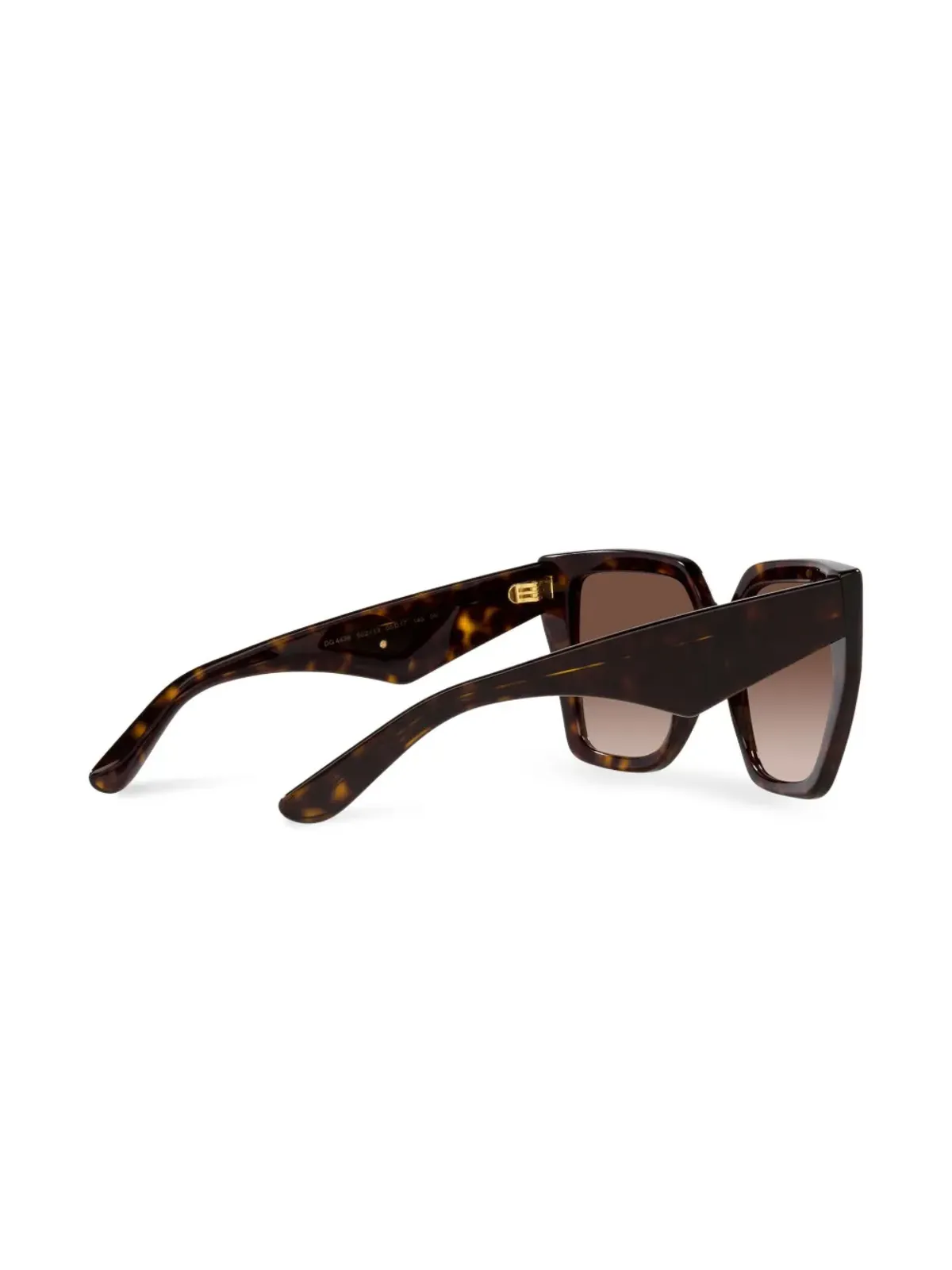 Dolce & Gabbana Eyewear べっ甲柄ロゴプレート付きアーム サングラス - 画像4