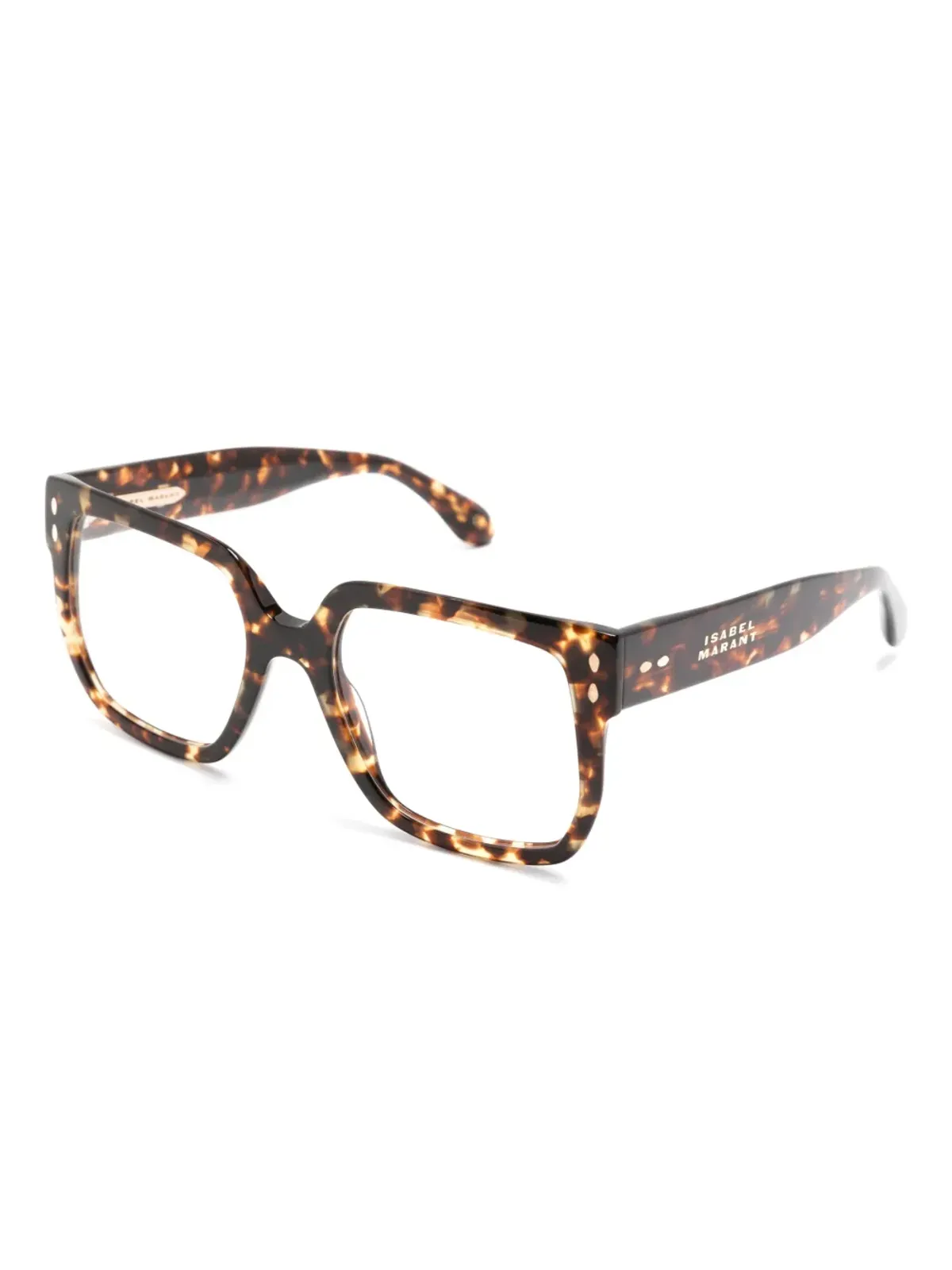 Isabel Marant Eyewear べっ甲調スクエアフレーム眼鏡 - 画像2