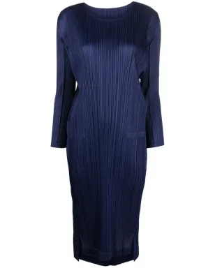 Pleats Please Issey Miyake プリーツプリーズ イッセイミヤケ プリーツ入り長袖ミディドレス - サムネイル1