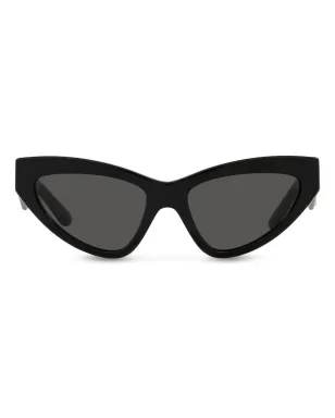 Dolce & Gabbana Eyewear ロゴ入りキャットアイサングラス ブラック - サムネイル1