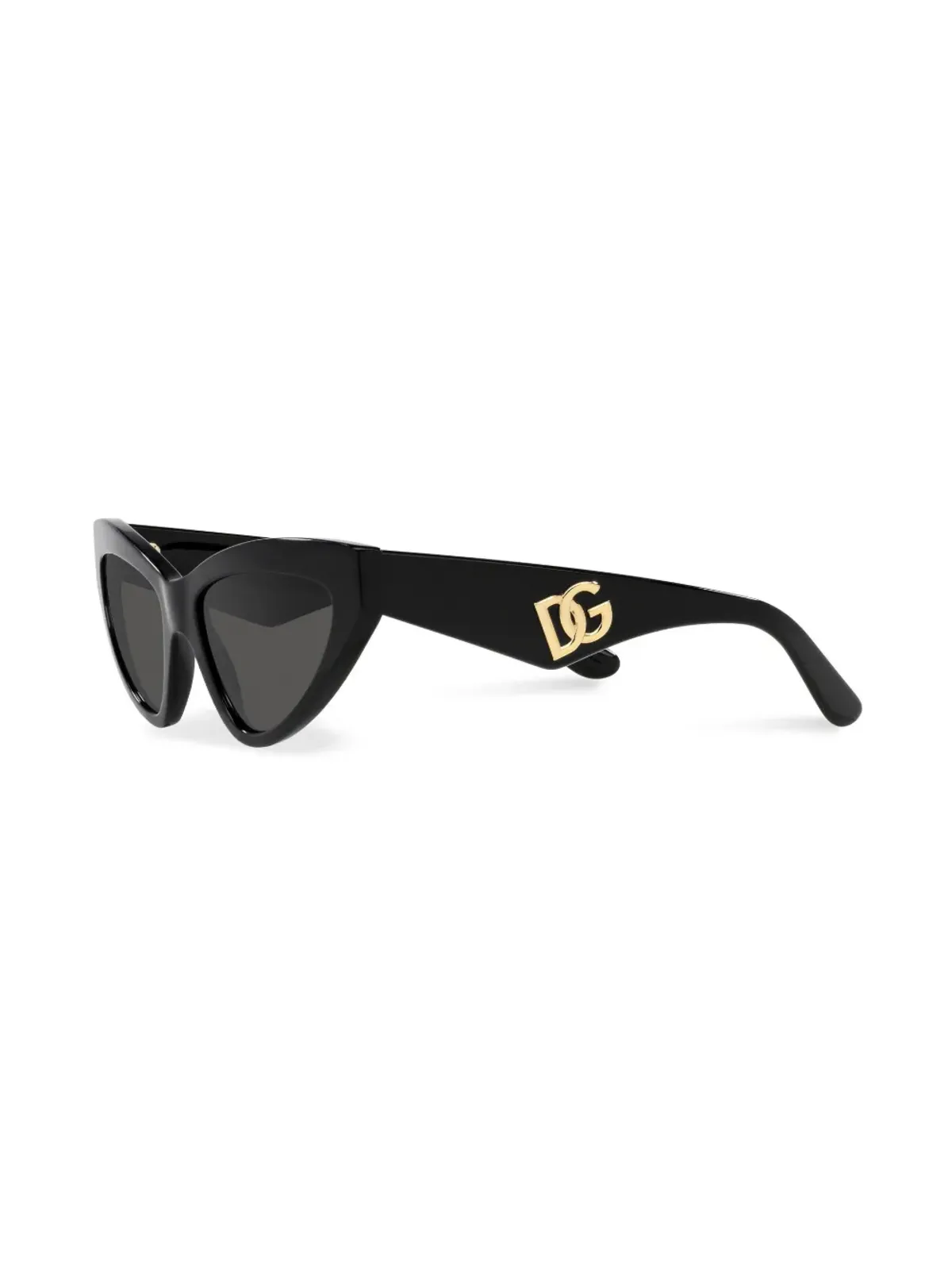 Dolce & Gabbana Eyewear ロゴ入りキャットアイサングラス ブラック - 画像2