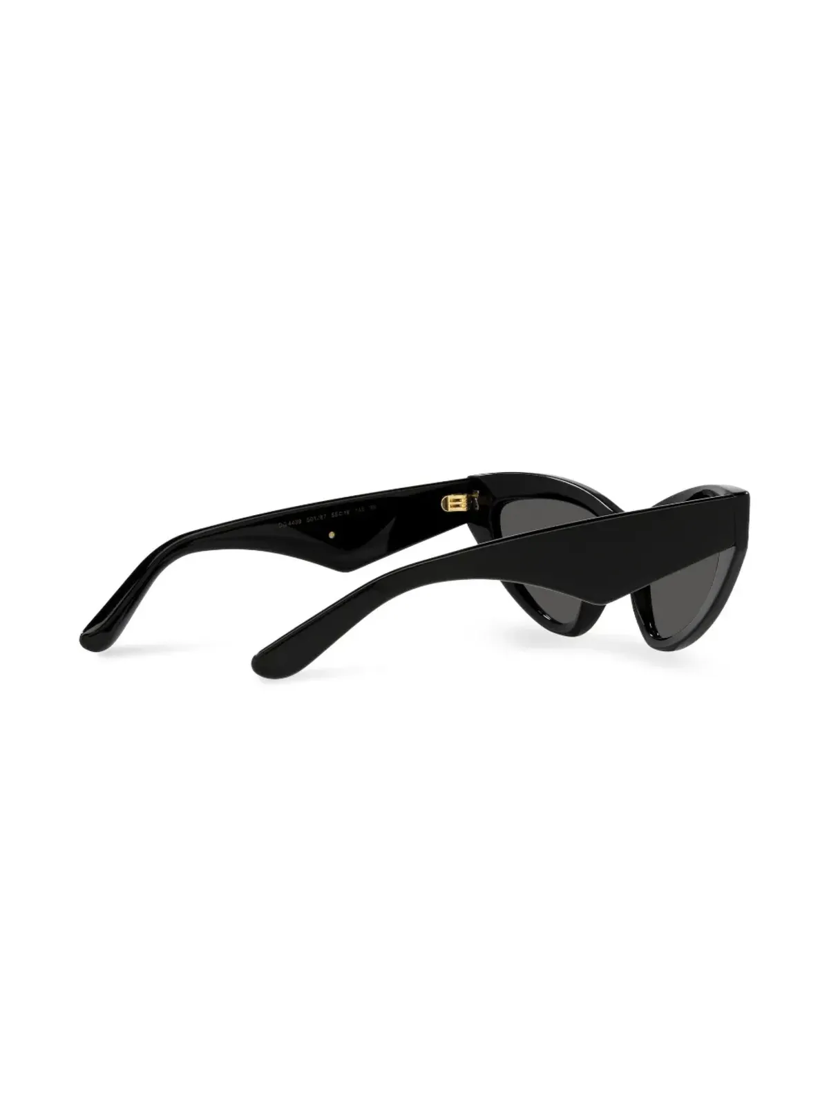 Dolce & Gabbana Eyewear ロゴ入りキャットアイサングラス ブラック - 画像4