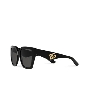 Dolce & Gabbana Eyewear スクエアフレーム ロゴアーム サングラス - サムネイル2