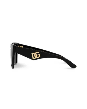 Dolce & Gabbana Eyewear スクエアフレーム ロゴアーム サングラス - サムネイル3