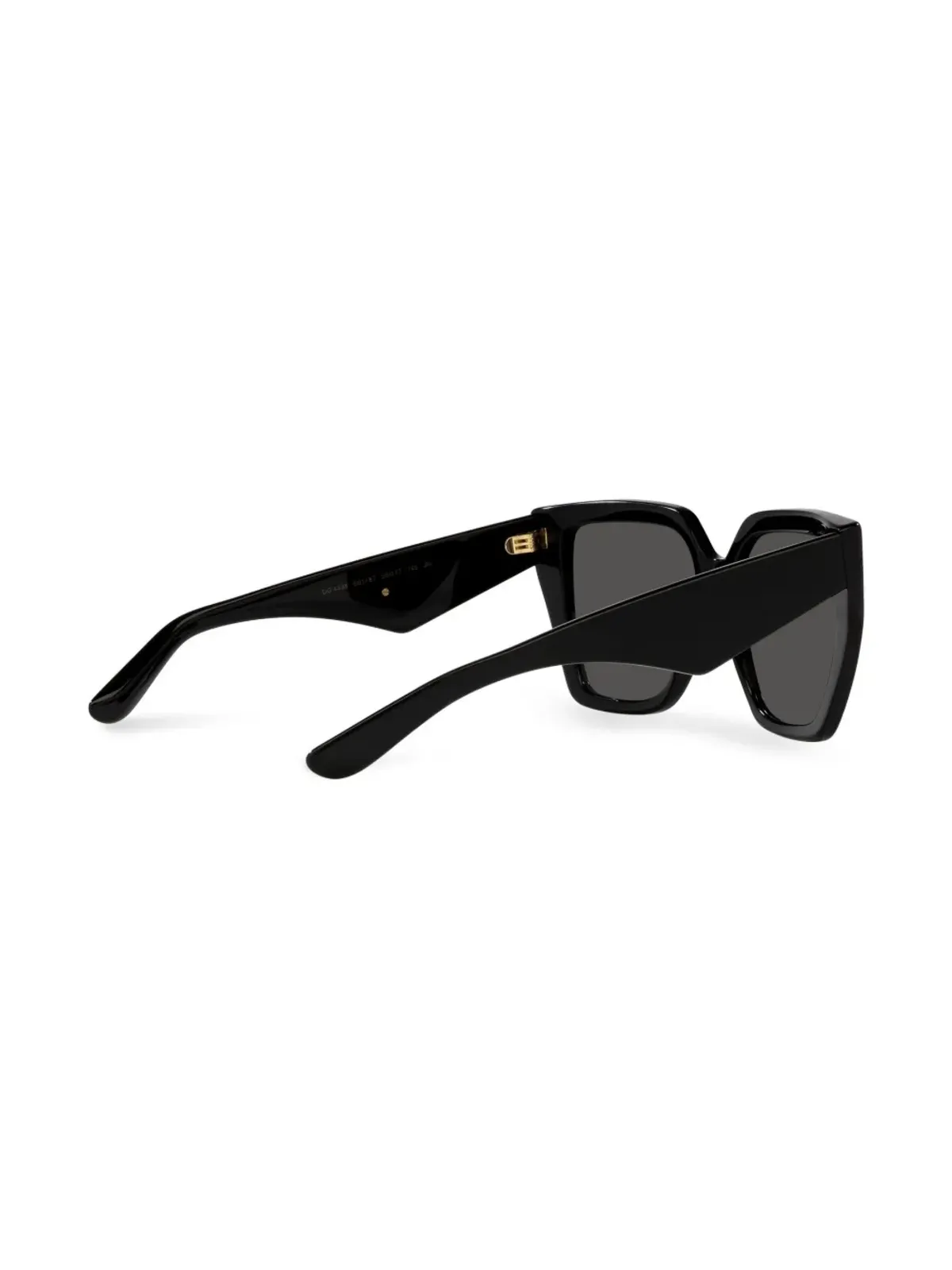 Dolce & Gabbana Eyewear スクエアフレーム ロゴアーム サングラス - 画像4