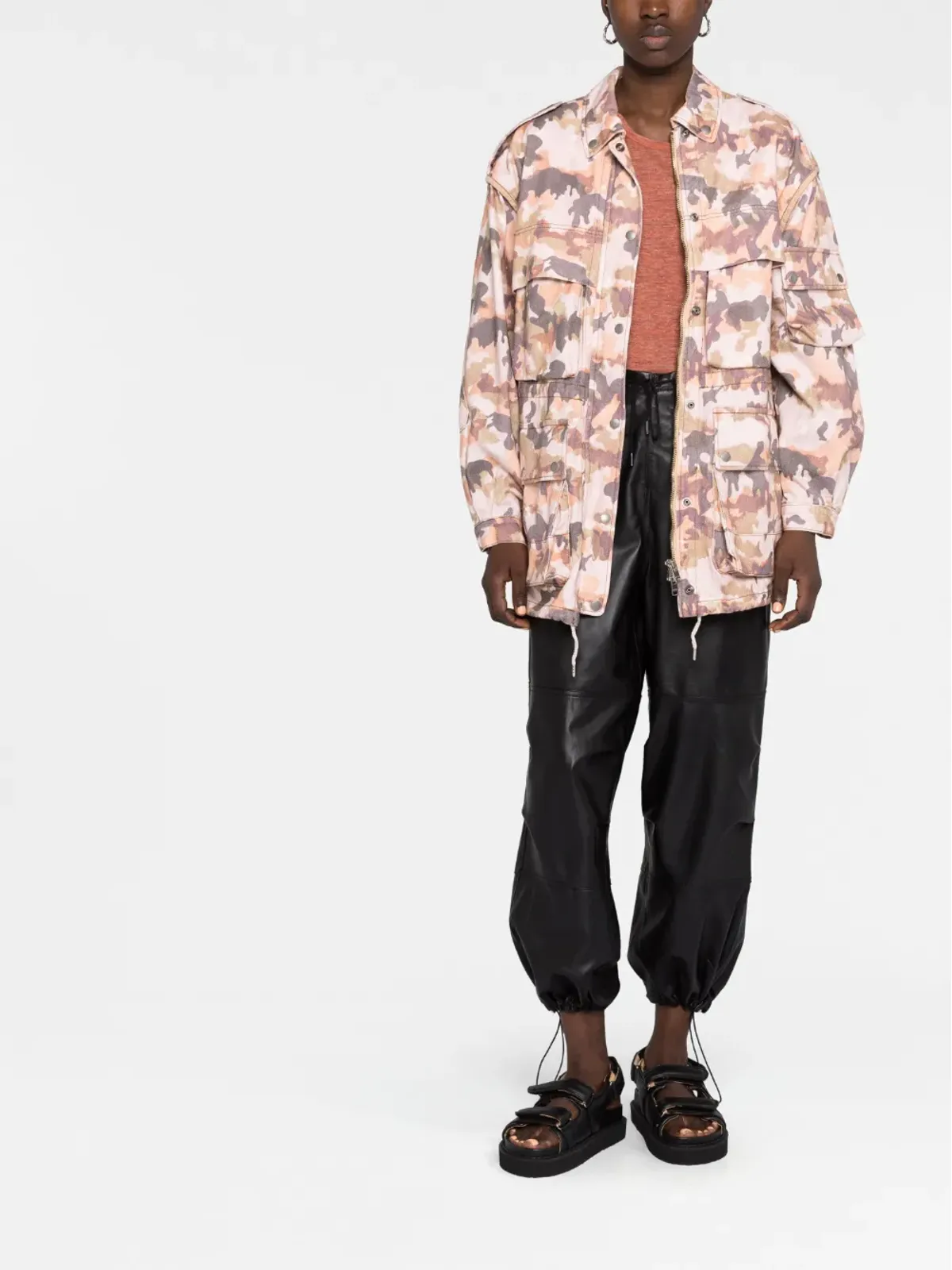 ISABEL MARANT エリゼ カモフラージュプリント コットン ジャケット - 画像2