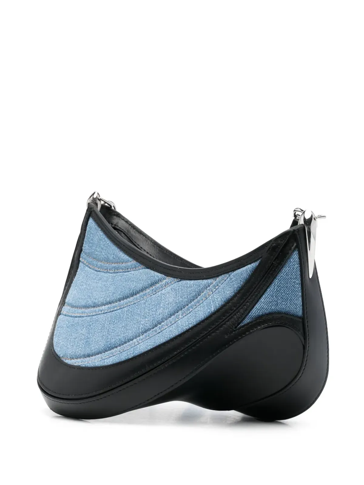 Mugler スパイラルカーブ01 デニムバッグ - 画像3