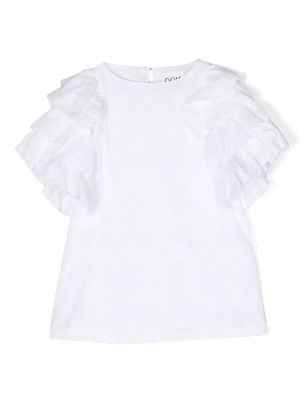 Douuod Kids フリルスリーブミニドレス - 画像1