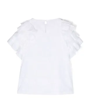 Douuod Kids フリルスリーブミニドレス - サムネイル2