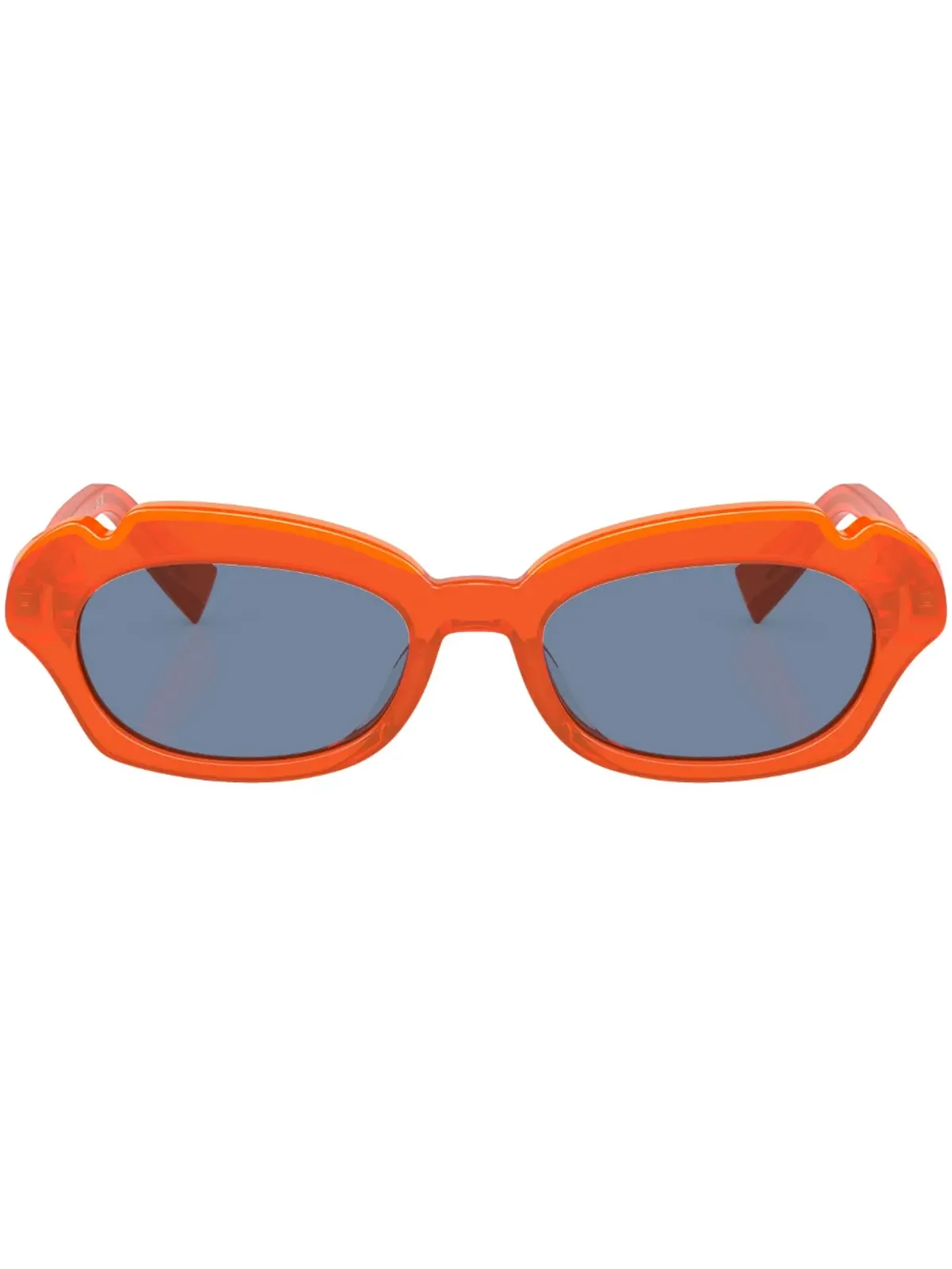 Alain Mikli tinted round-frame sunglasses - Orange - 画像1
