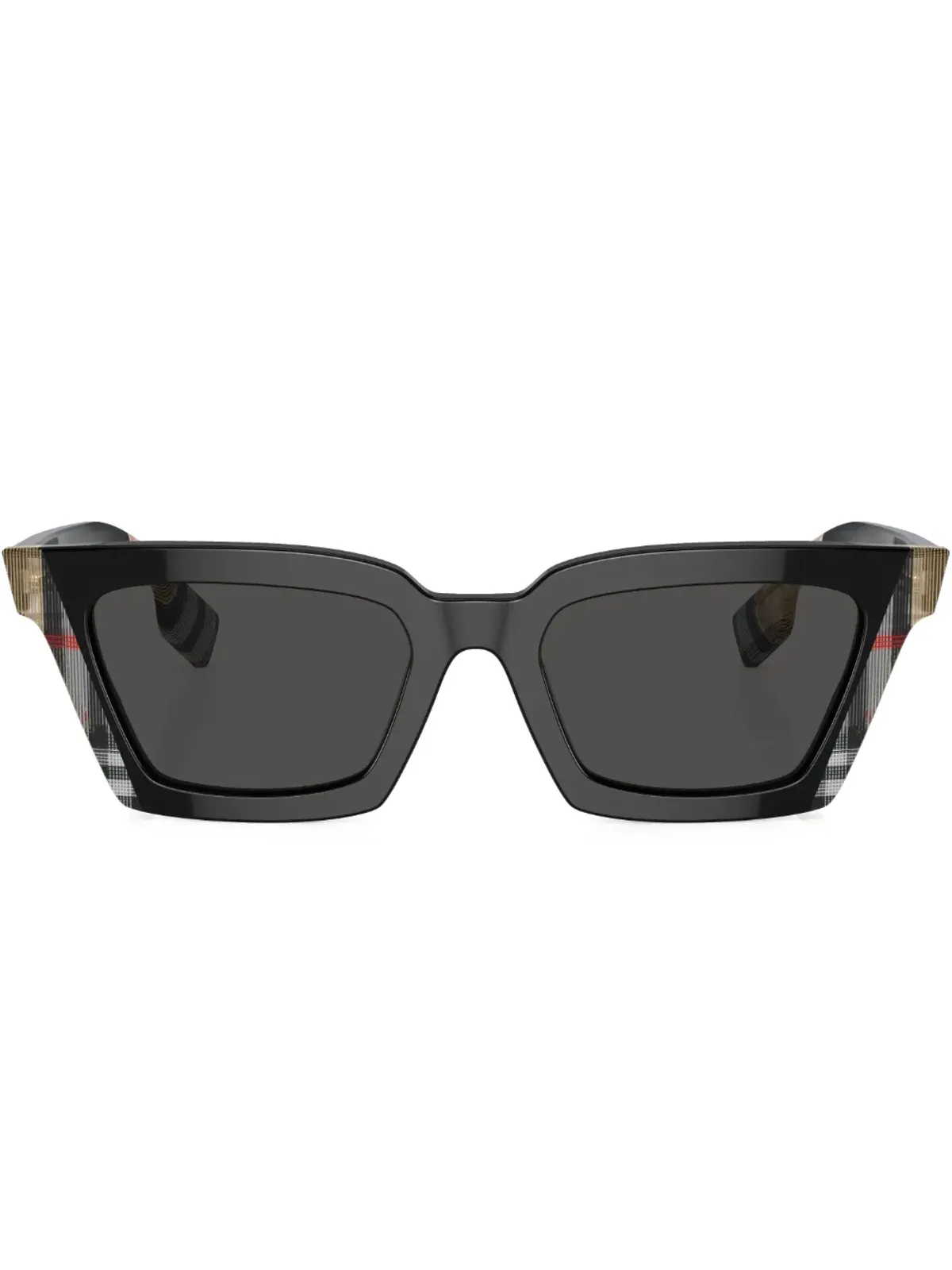 Burberry Eyewear Briar check-print sunglasses - Black - 画像1