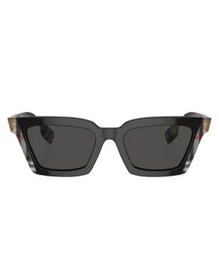 Burberry Eyewear Briar check-print sunglasses - Black - サムネイル1