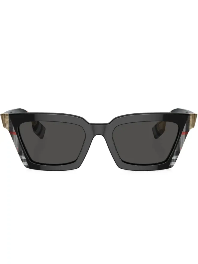 Burberry Eyewear Burberry Eyewear Briar check-print sunglasses - Blackの商品画像