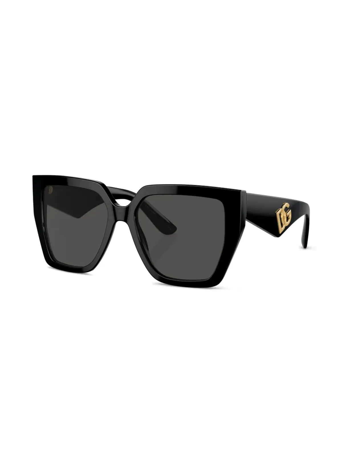Dolce & Gabbana Eyewear 色付きスクエアフレームサングラス - ブラック - 画像2