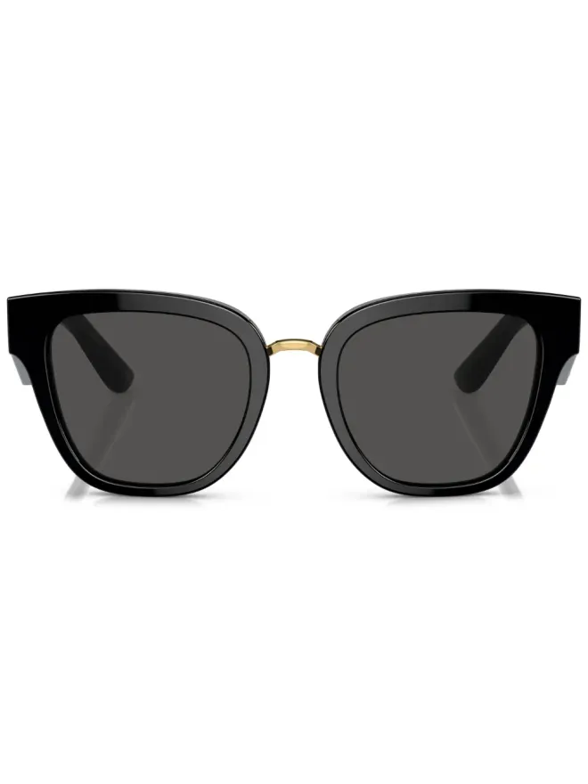 Dolce & Gabbana Eyewear Dolce & Gabbana Eyewear ティント入りスクエアフレームサングラス - ブラックの商品画像
