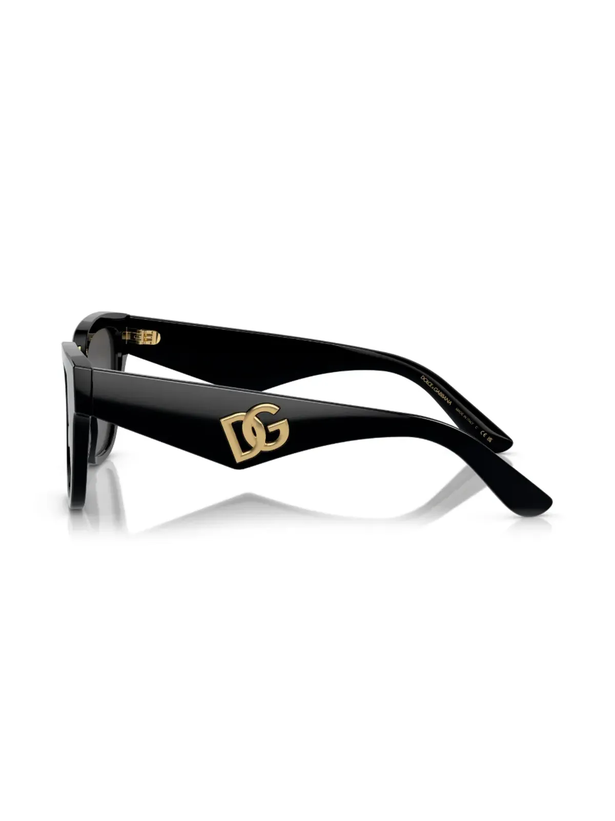 Dolce & Gabbana Eyewear ティント入りスクエアフレームサングラス - ブラック - 画像3