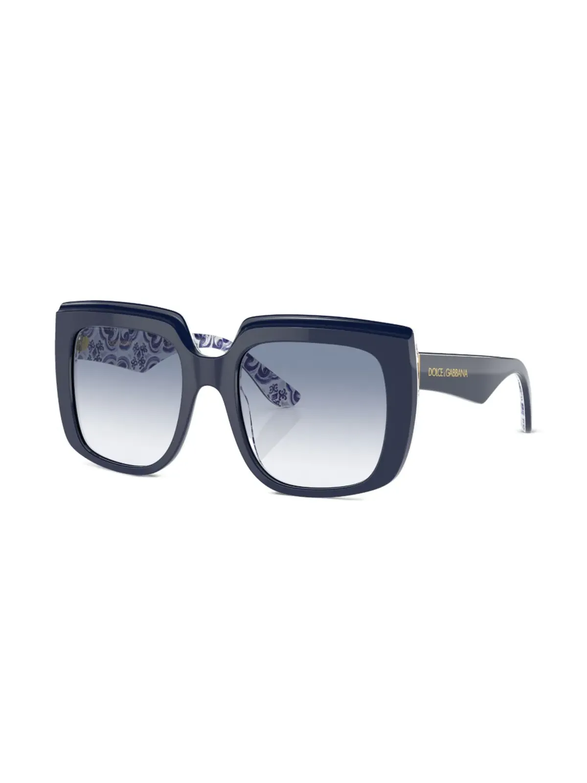 Dolce & Gabbana Eyewear グラデーションオーバサイズフレーム サングラス - 画像2