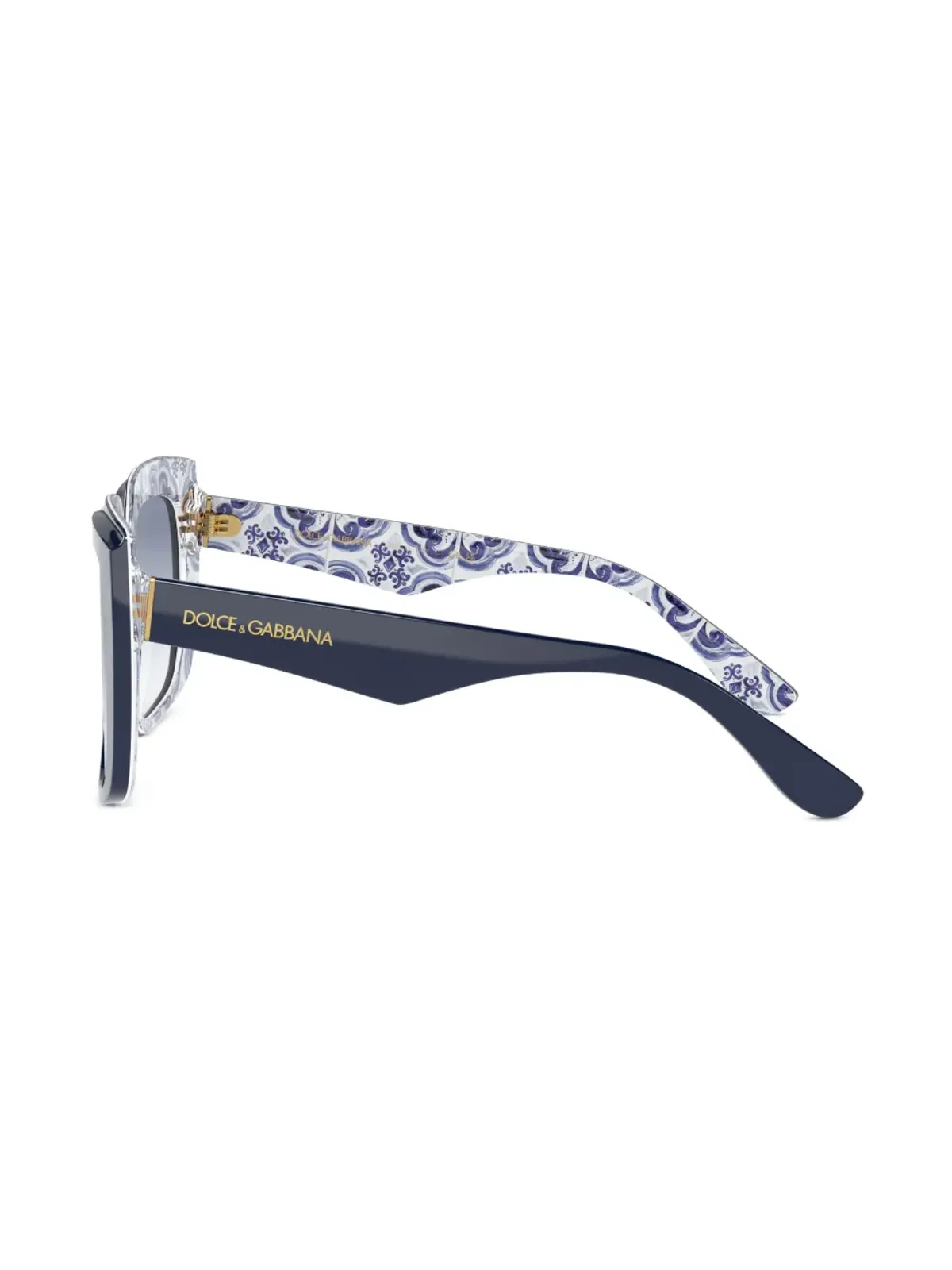 Dolce & Gabbana Eyewear グラデーションオーバサイズフレーム サングラス - 画像3