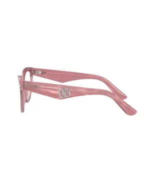 Dolce & Gabbana Eyewear キャットアイフレーム クリアレンズ眼鏡 - サムネイル3