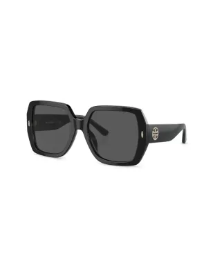 Tory Burch オーバサイズフレーム ロゴプレート サングラス - サムネイル2