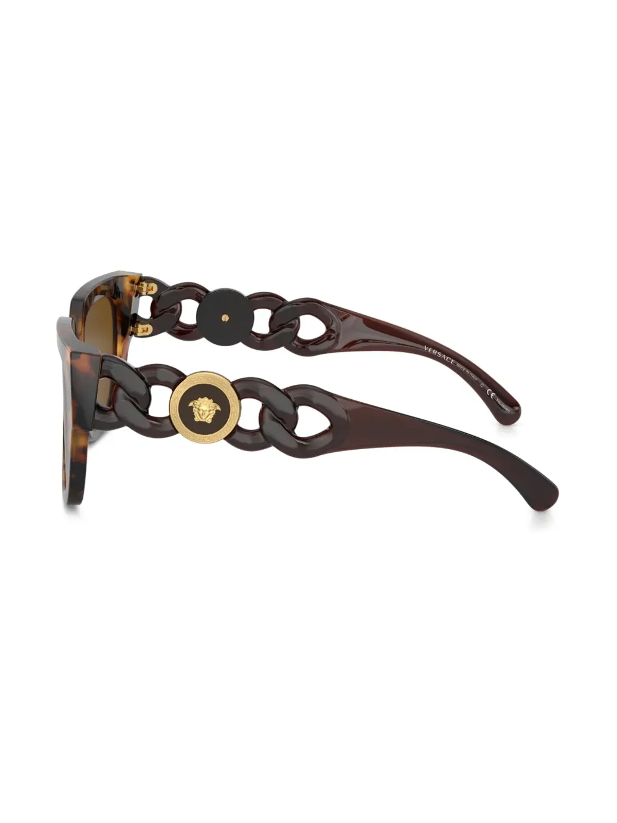 Versace Eyewear oversize-frame sunglasses - Green - 画像3