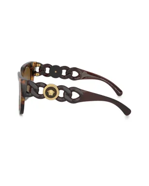 Versace Eyewear oversize-frame sunglasses - Green - サムネイル3