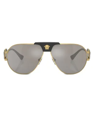 Versace Eyewear 特別プロジェクト アビエーターフレーム サングラス - ゴールド - サムネイル1