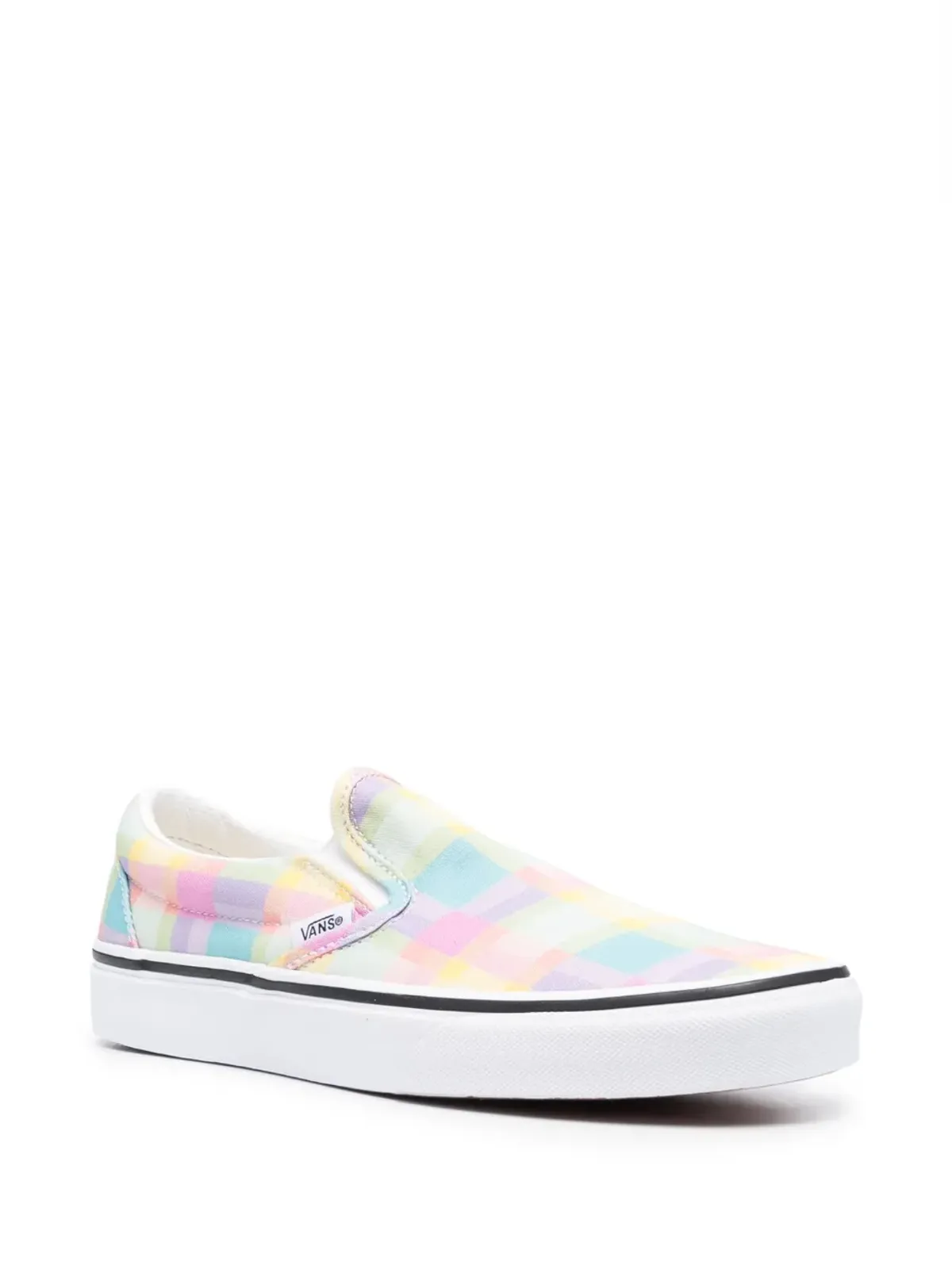 Vans スリップオン チェッカーボード柄 スニーカー - イエロー - 画像2