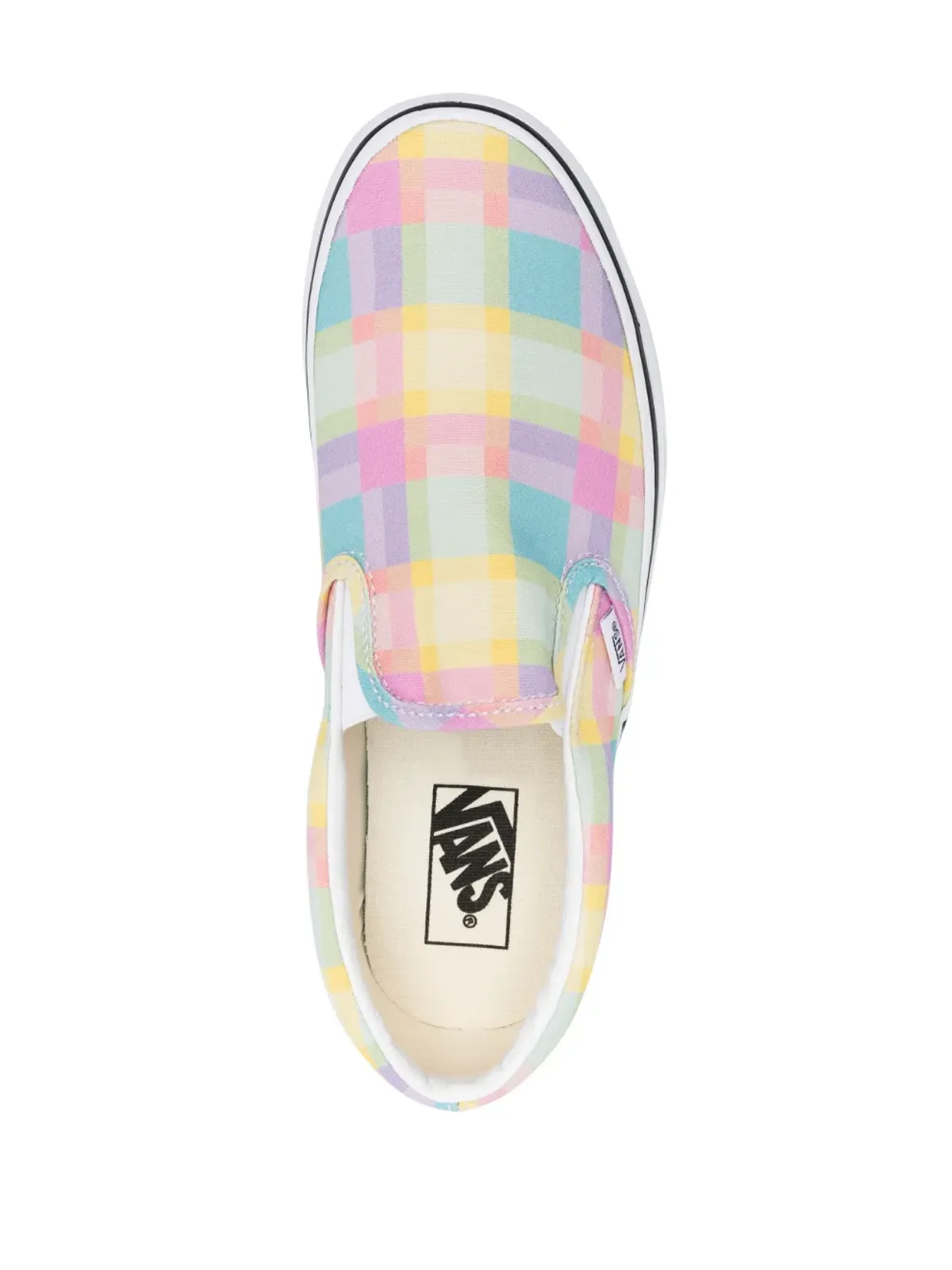 Vans スリップオン チェッカーボード柄 スニーカー - イエロー - 画像4