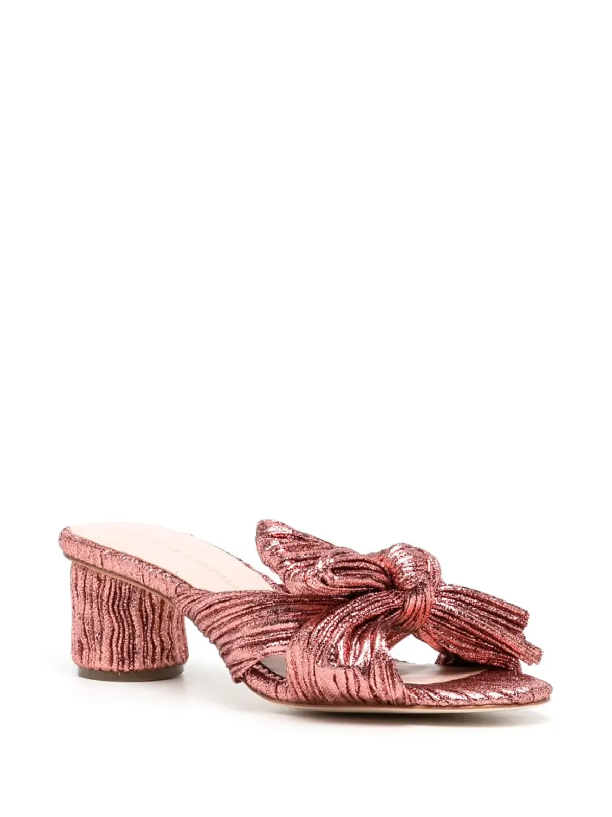 Loeffler Randall メタリックプリーツサンダル - ピンク - 画像2