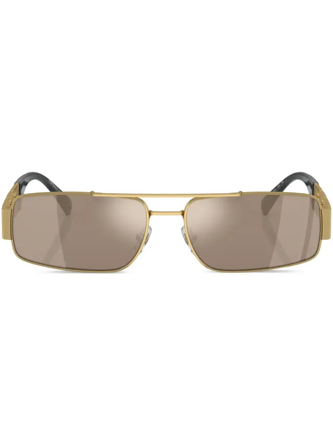 Versace Eyewear Versace Eyewear ロゴプレート付き長方形フレーム サングラスの商品画像