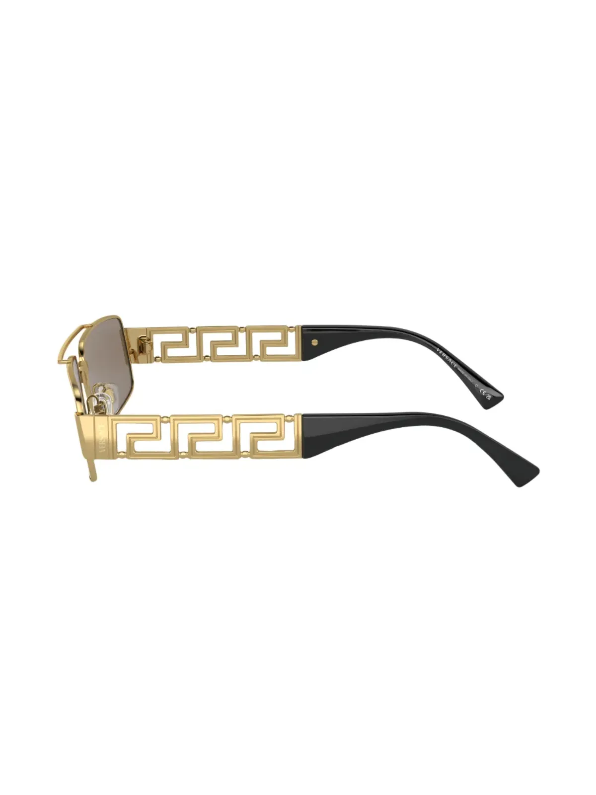 Versace Eyewear ロゴプレート付き長方形フレーム サングラス - 画像3