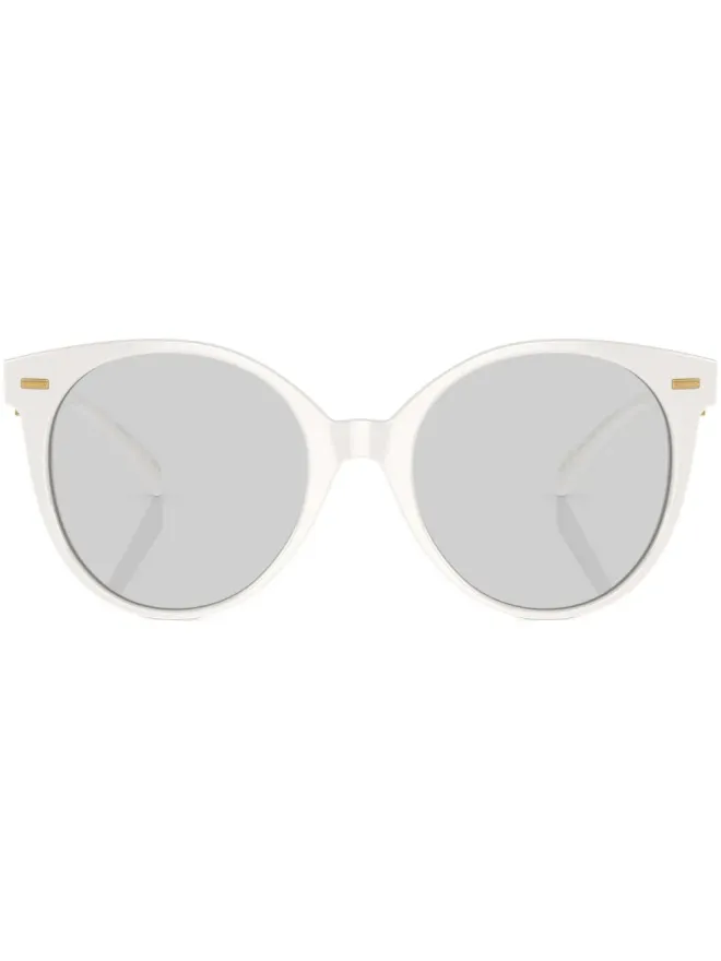 Versace Eyewear Versace Eyewear 丸型フレームサングラス - ホワイトの商品画像