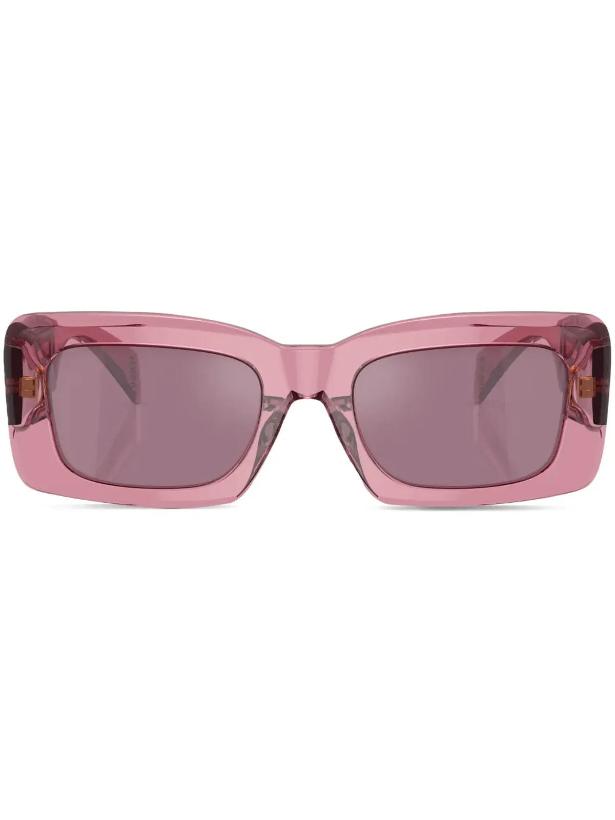 Versace Eyewear ロゴプレート付きスクエア型サングラス - 画像1