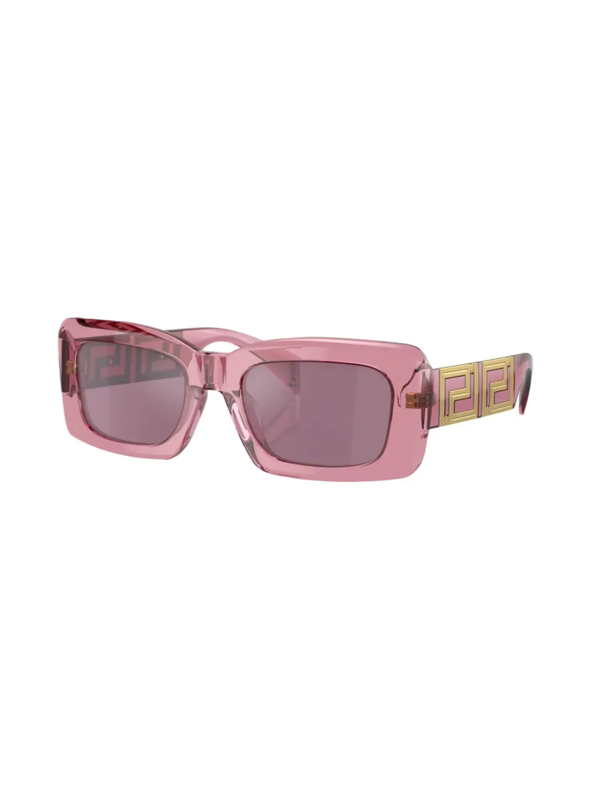Versace Eyewear ロゴプレート付きスクエア型サングラス - 画像2