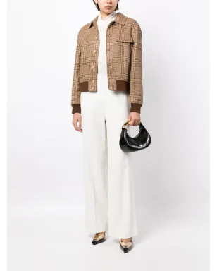 Ralph Lauren Collection ブラウンのチェック柄ボンバー ジャケット - サムネイル2
