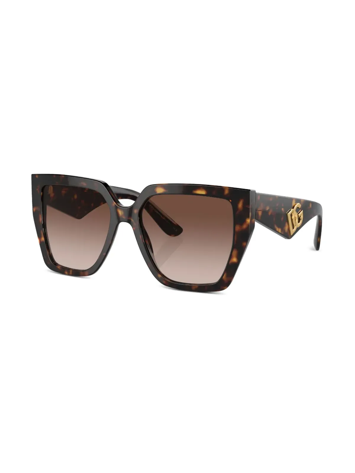 Dolce & Gabbana Eyewear べっ甲柄オーバーサイズフレームサングラス - 画像2