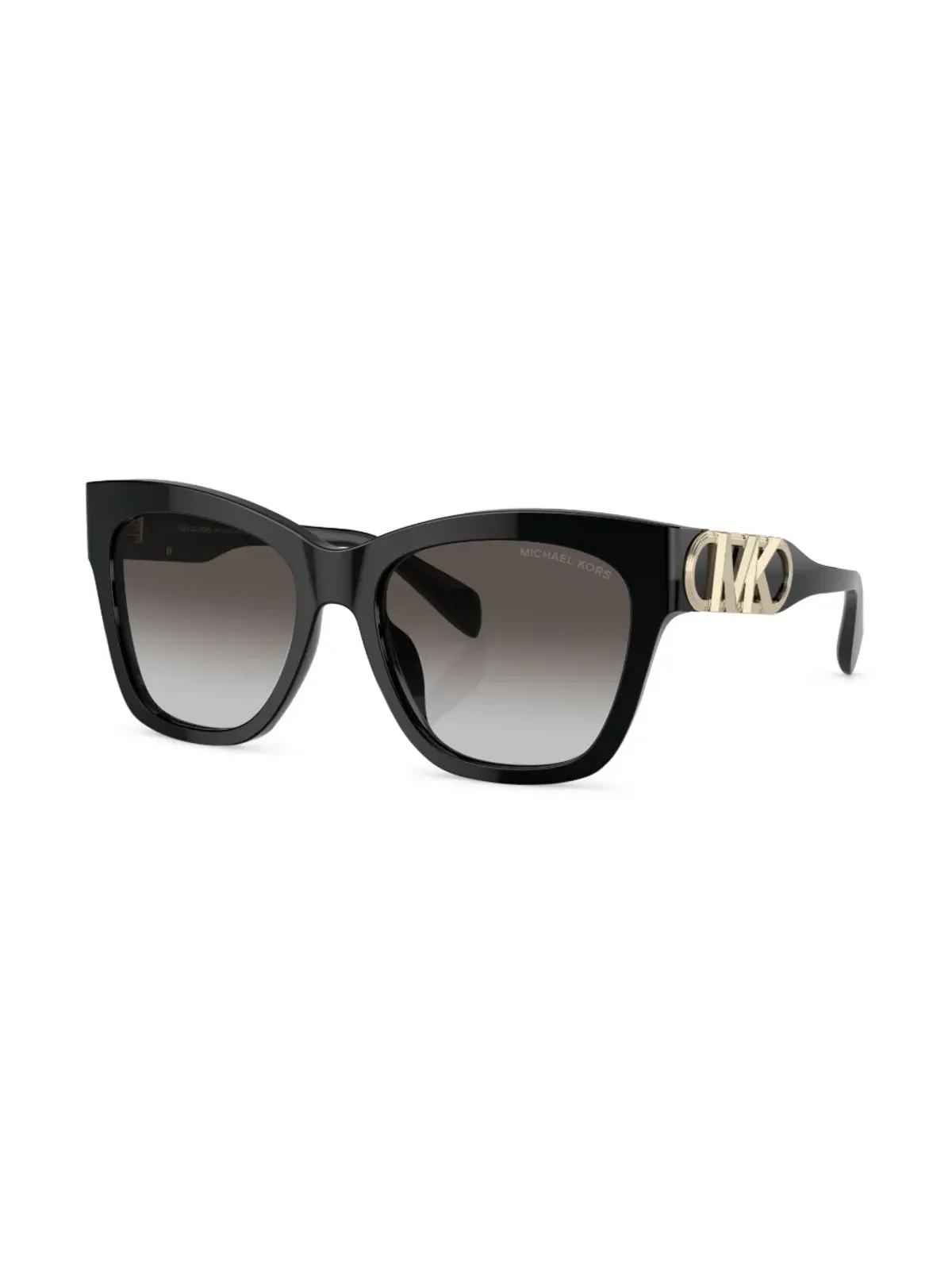 Michael Kors ロゴプレート入りティントサングラス - ブラック - 画像2