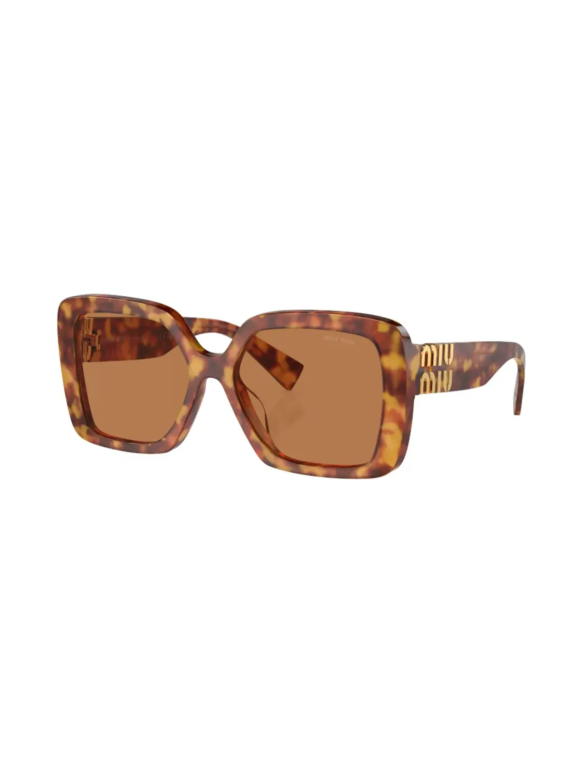 Miu Miu Eyewear サングラス（スクエアフレーム、色付きレンズ） - グリーン - 画像2
