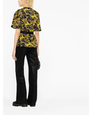 Versace Jeans Couture ロゴ クチュールプリント Tシャツ - ブラック - サムネイル2