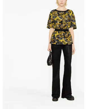 Versace Jeans Couture ロゴ クチュールプリント Tシャツ - ブラック - サムネイル3