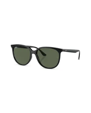 Ray-Ban 色付きレンズ スクエアフレーム サングラス ブラック - サムネイル3