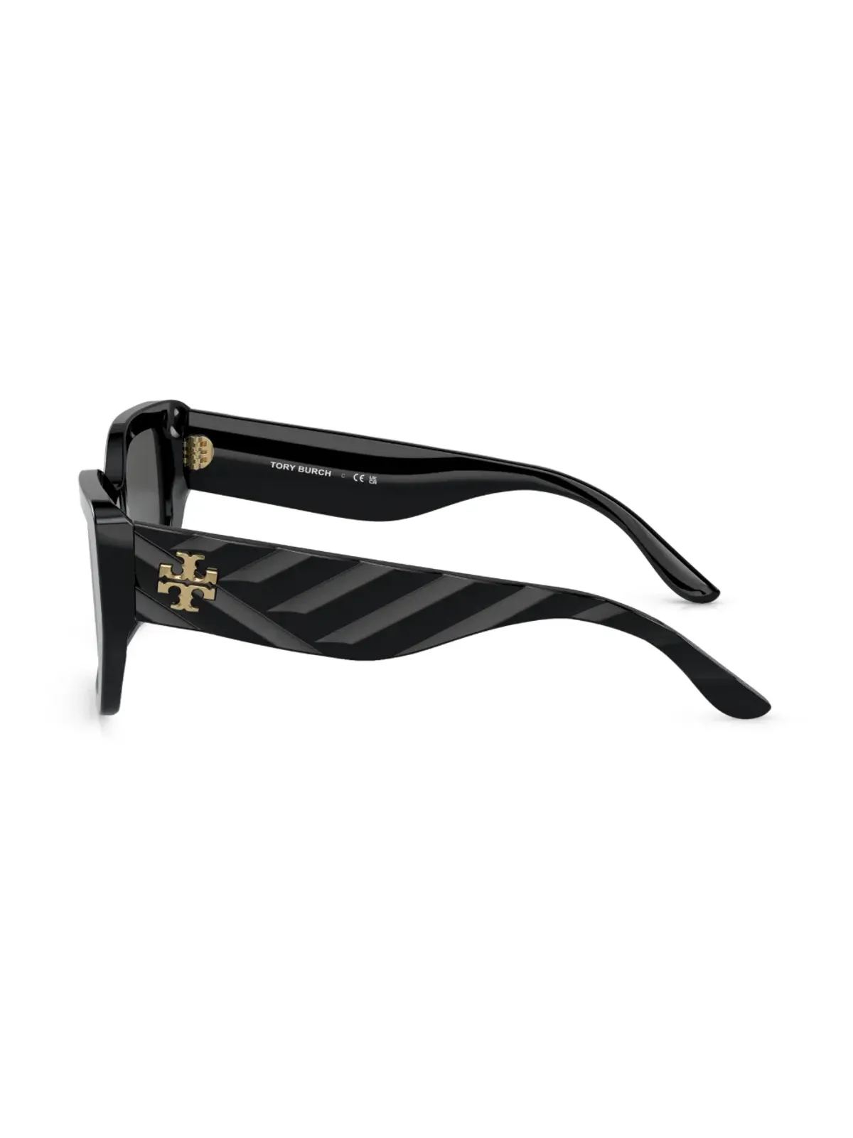 Tory Burch ロゴプレート キャットアイ サングラス - 画像2
