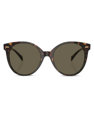 Versace Eyewear ベッコウ柄 ラウンドフレーム サングラス - サムネイル1
